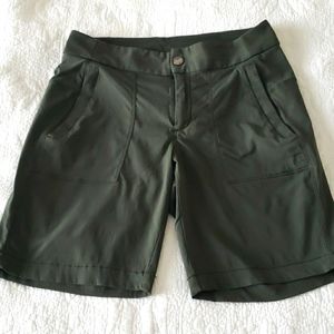 Athleta Olive Green Active Outdoor Shorts Size 4